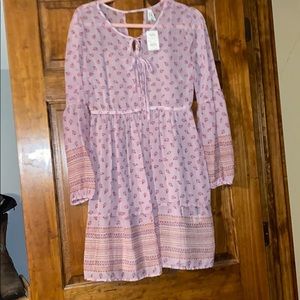 Brand new long sleeve purple mudd dress